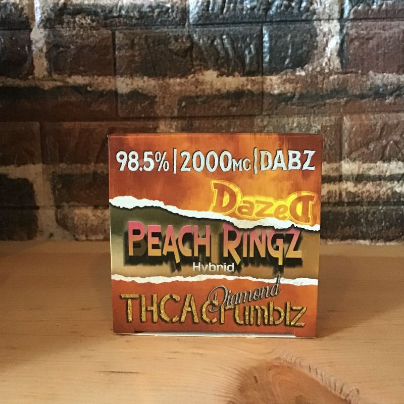 2g Peach Ringz Dazed THCA Diamond Crumblz Dabs