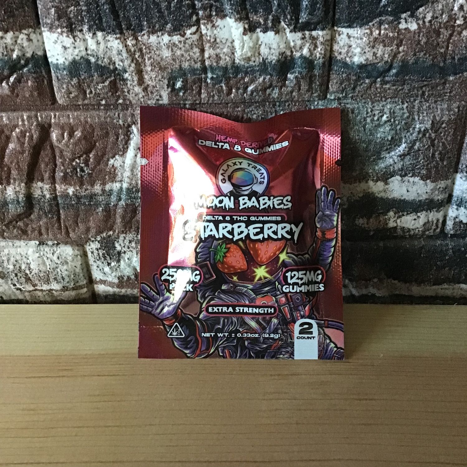 Galaxy Treats Moon Babies 250mg per pack Starberry Delta 8 Gummies