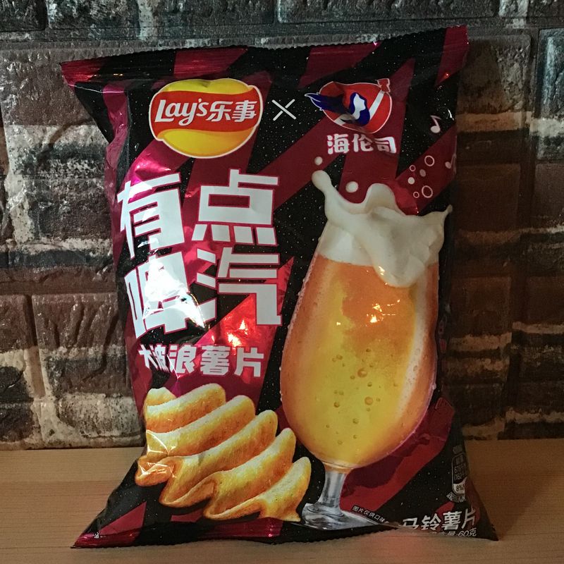 White Peach Beer Styled Champagne Lays Chips