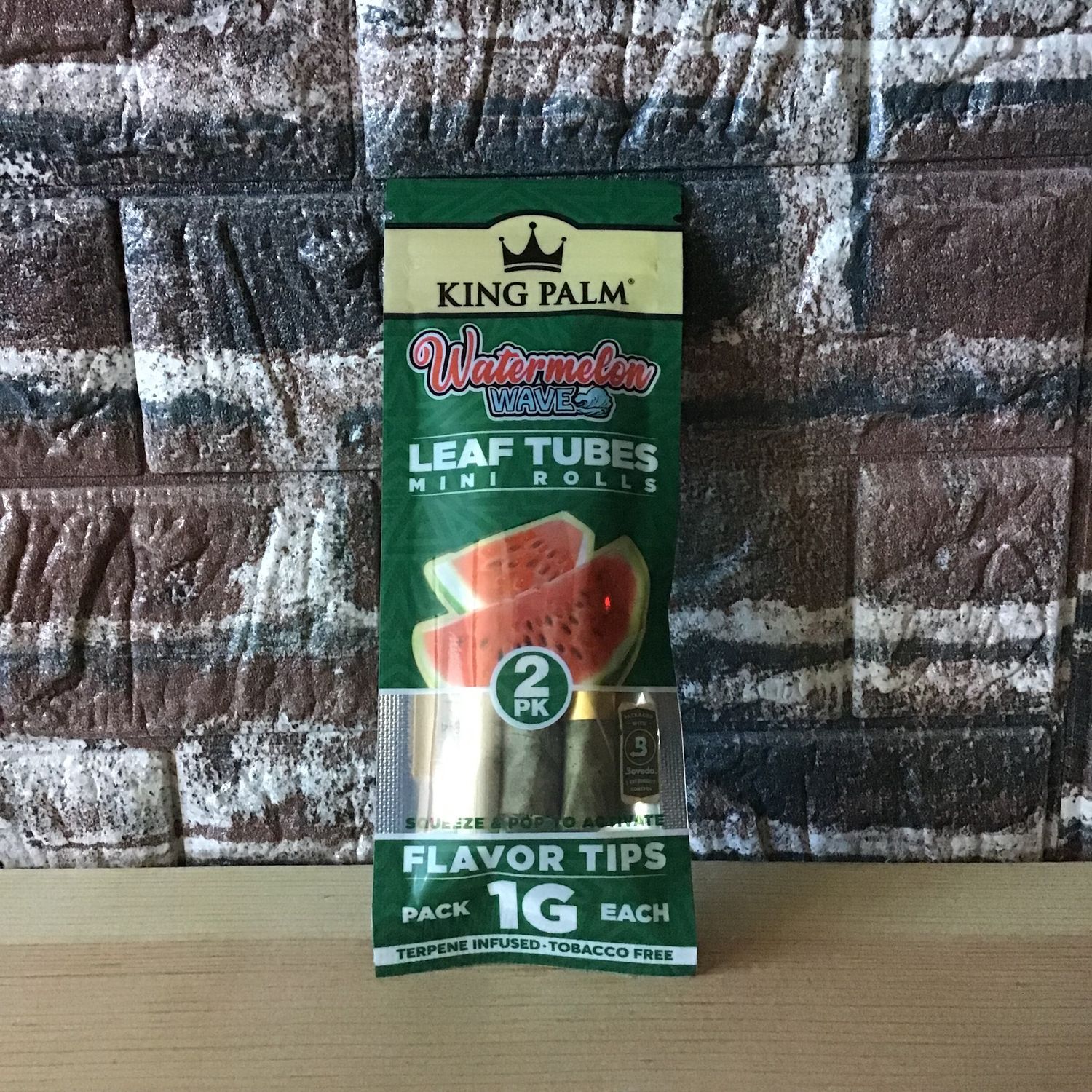 King Palm Watermelon Wave Mini Rolls 2pk