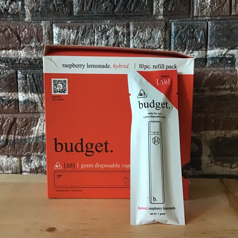 Hybrid D8 Raspberry Lemonade by budget. 1 Gram Disposable