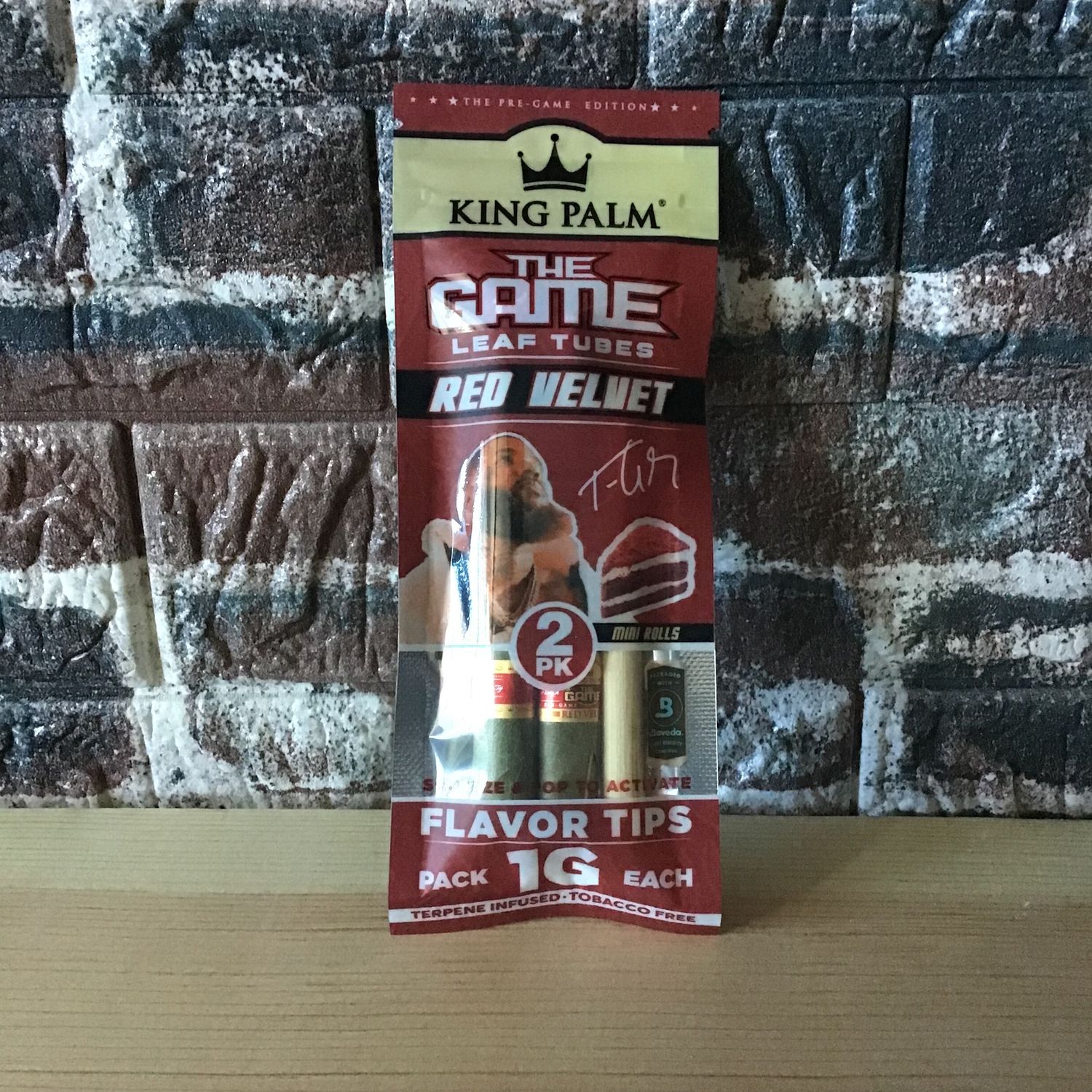 King Palm Red Velvet Mini Rolls 2pk