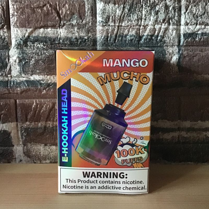 Smookah 2n1 Disposable Hookah Head 100k Mango Mucho