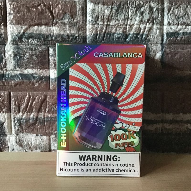 Smookah 2n1 Disposable Hookah Head 100k Casablanca