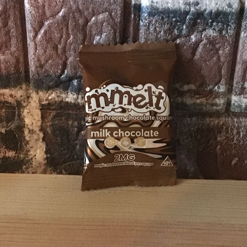 Mmelt Milk Chocolate Mushroom Chocolate Square