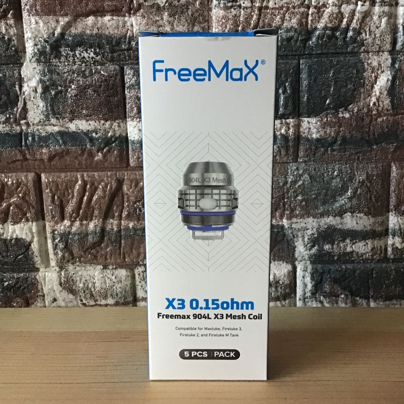 Freemax X3 Mesh Replacement Coil 5 Pack 0.15 Ohms