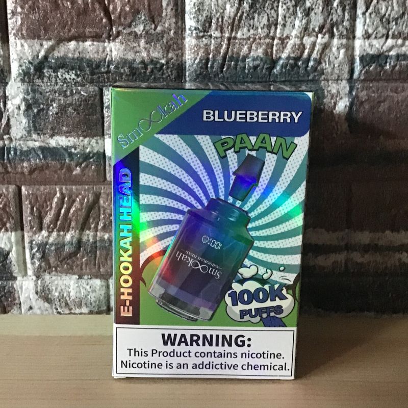 Smookah 2n1 Disposable Hookah Head 100k Blueberry Paan