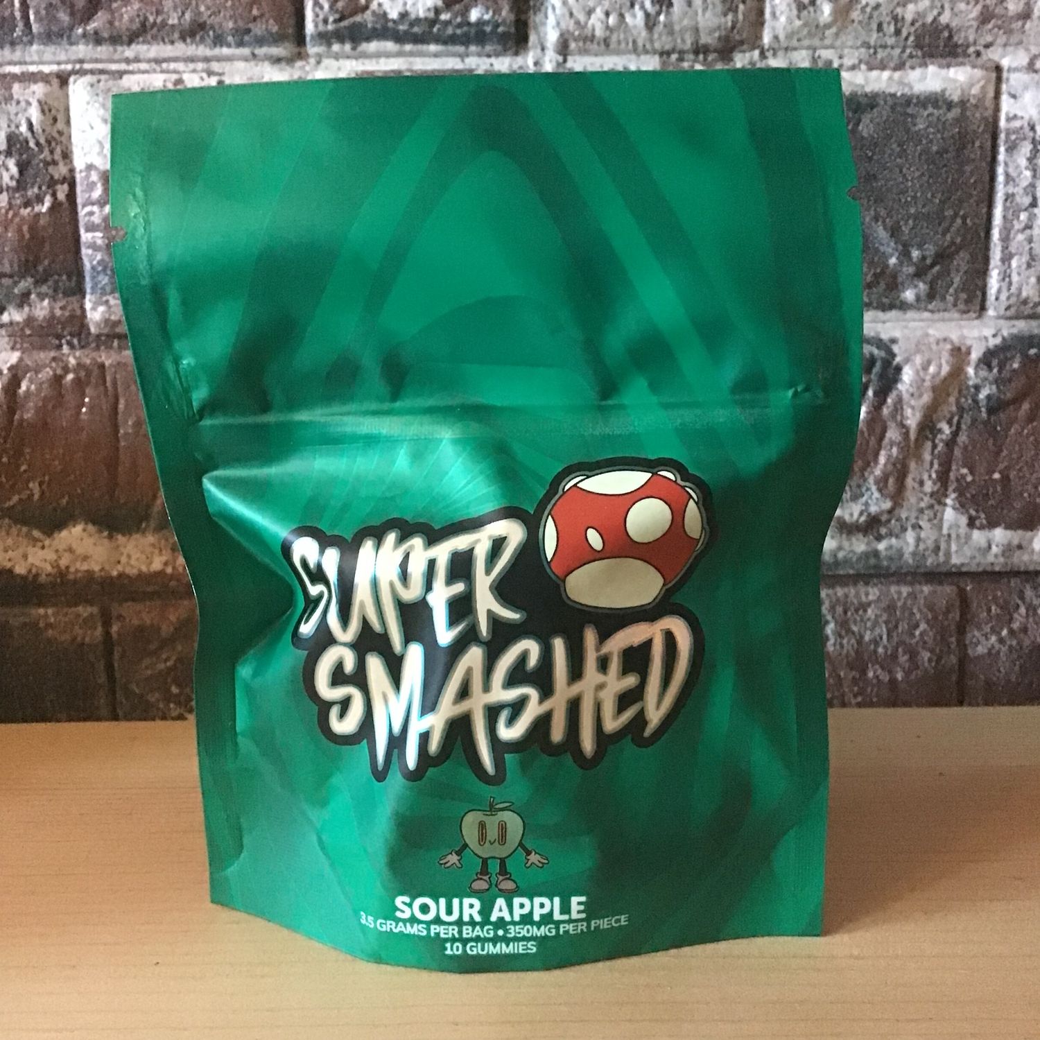 Super Smashed Sour Apple Gummies 10 Pack