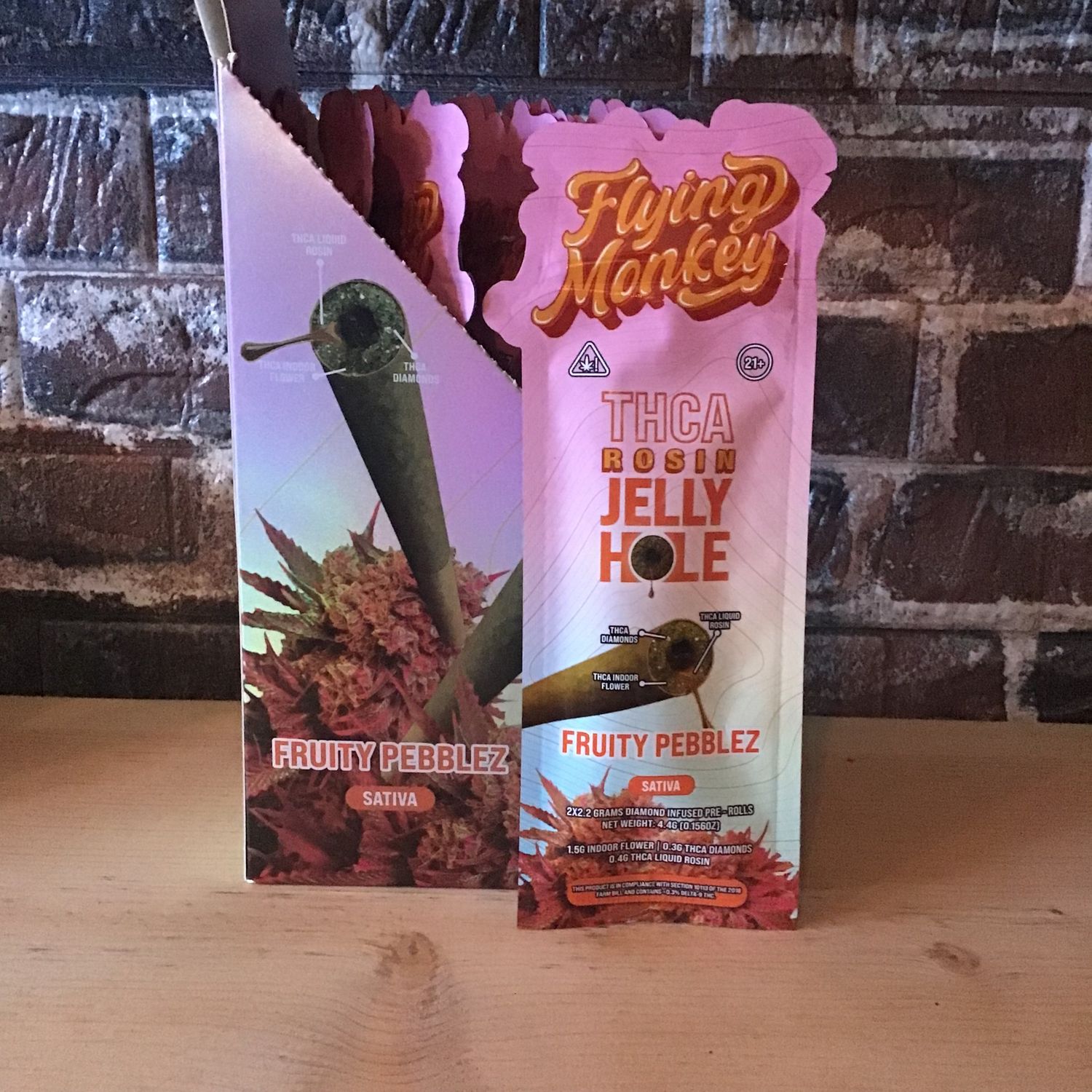 Flying Monkey THCA Rosin Jelly Hole Fruity Pebblez Sativa