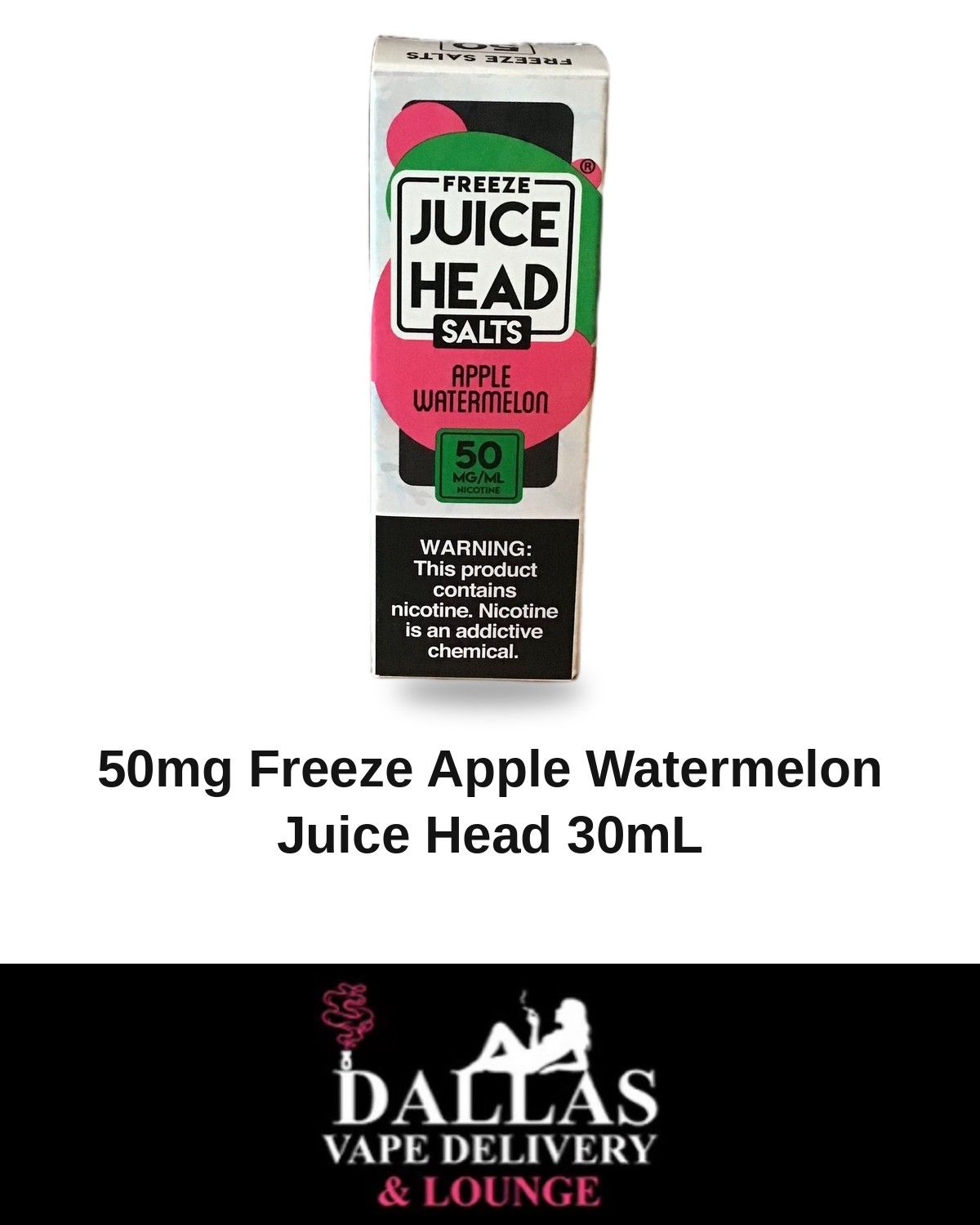 50mg Freeze Apple Watermelon Juice Head 30mL 50mg Freeze Apple Watermelon Juice Head 30mL