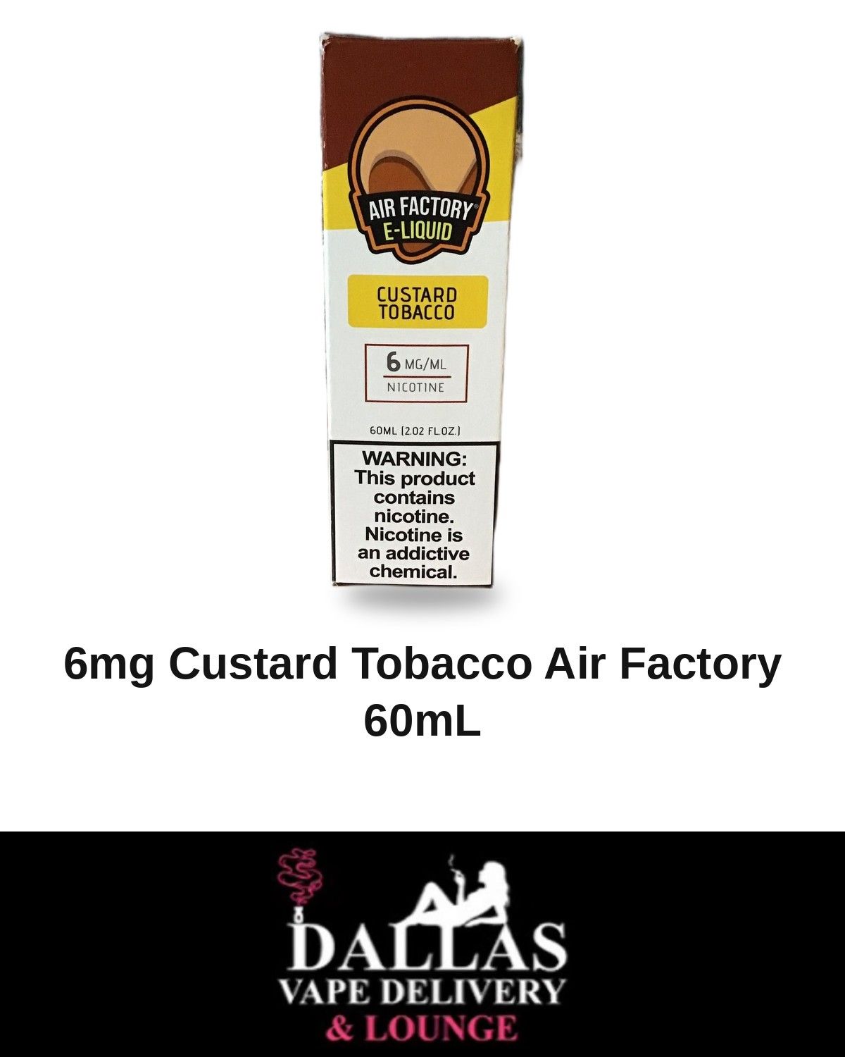 6mg Custard Tobacco Air Factory 60mL 6mg Custard Tobacco Air Factory 60mL