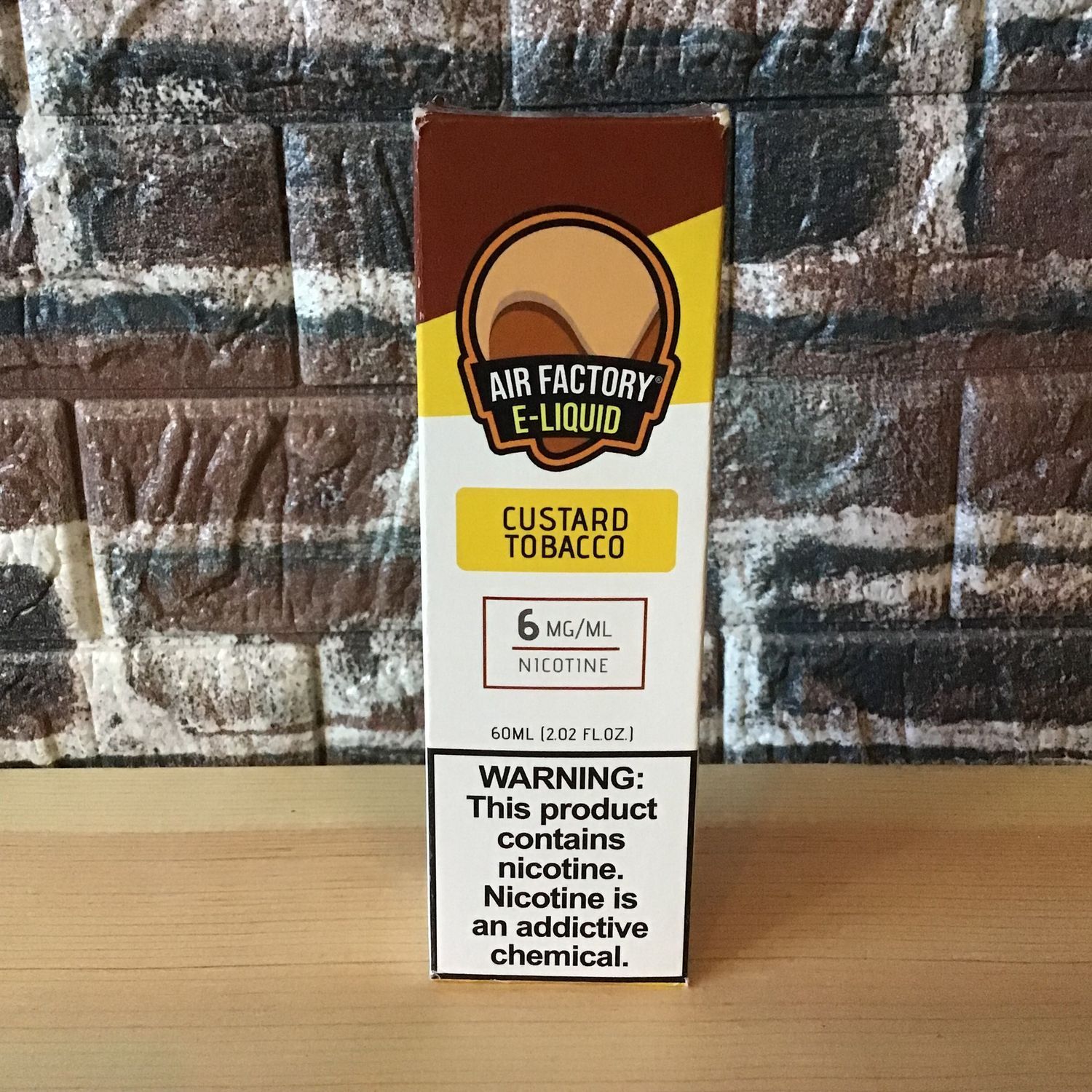6mg Custard Tobacco Air Factory 60mL 6mg Custard Tobacco Air Factory 60mL