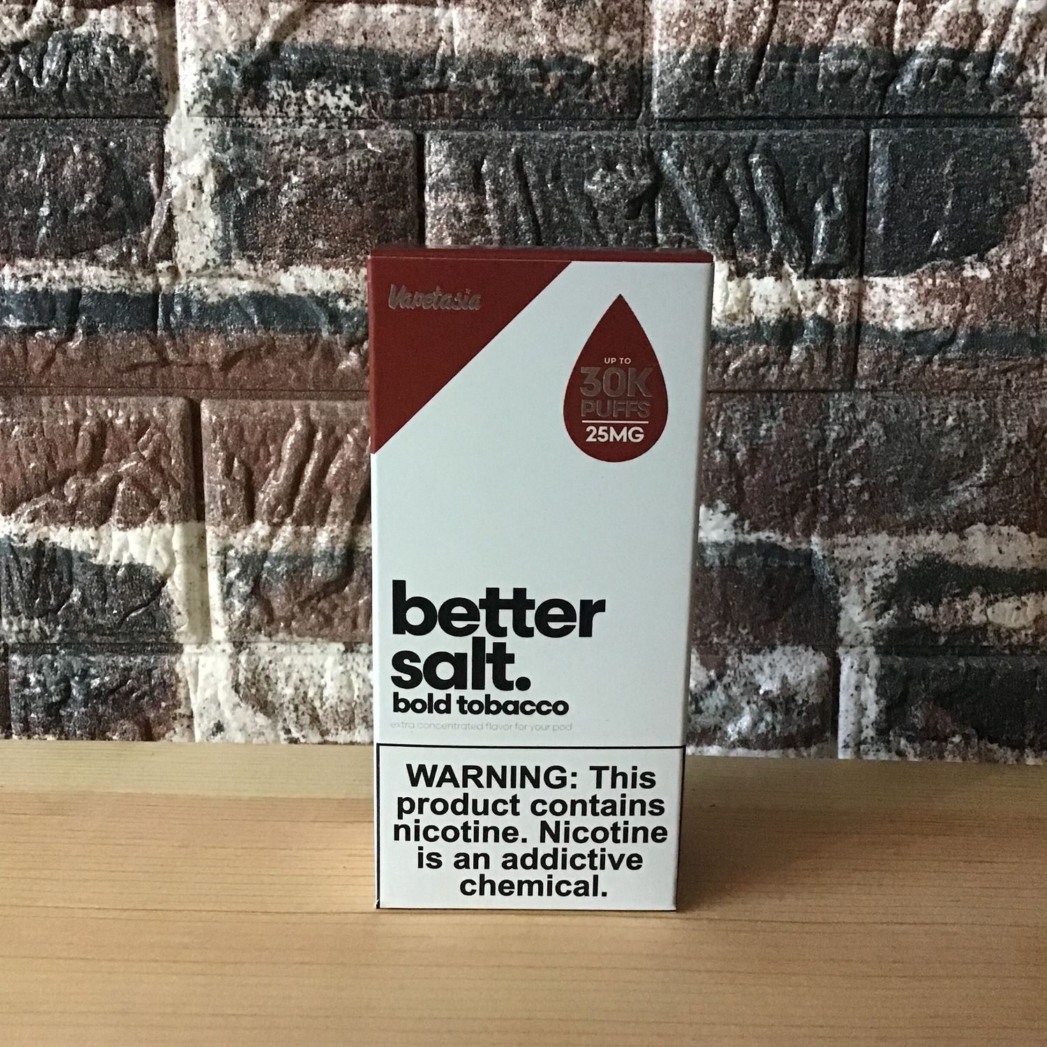 25mg Bold Tobacco Better Salt Vapetasia 30mL 25mg Bold Tobacco Better Salt Vapetasia 30mL