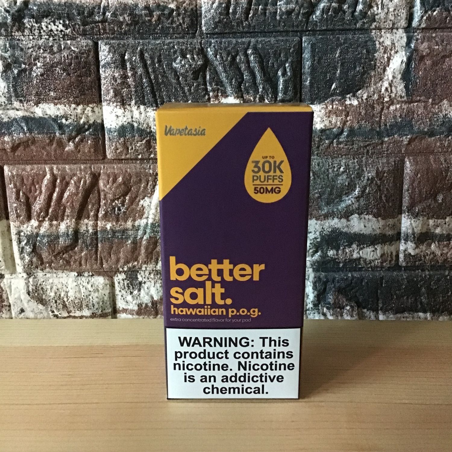 50mg Hawaiian P.O.G. Better Salt Vapetasia 30mL 50mg Hawaiian P.O.G. Better Salt Vapetasia 30mL