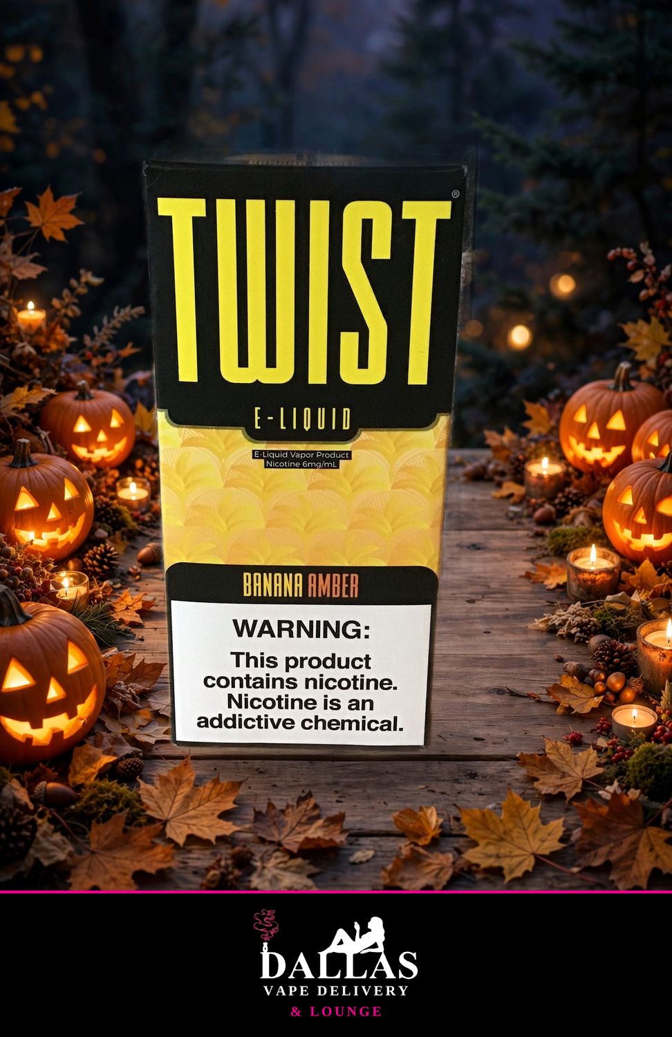6mg Banana Amber Twist 60mL 6mg Banana Amber Twist 60mL
