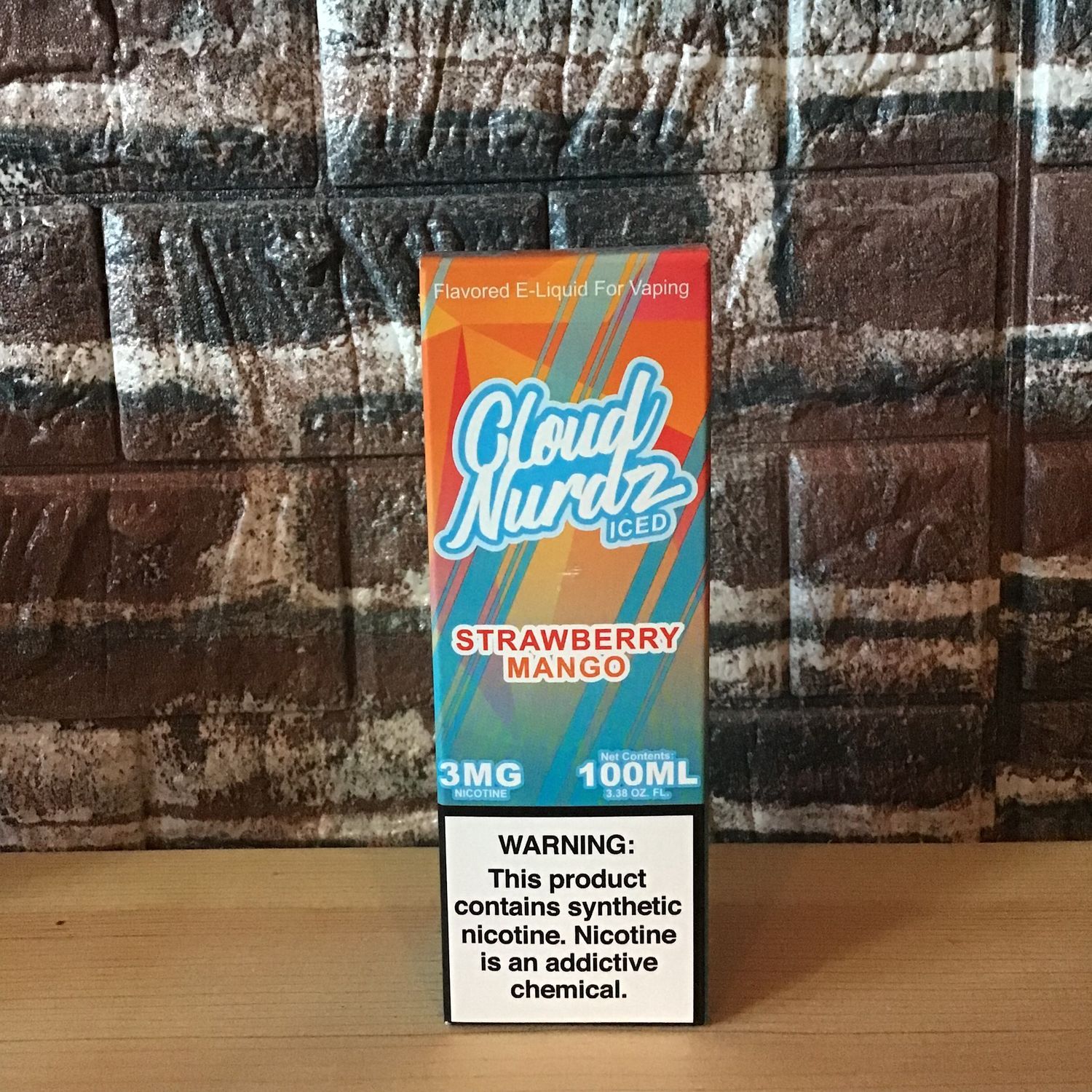 3mg Iced Strawberry Mango Cloud Nurdz 100mL