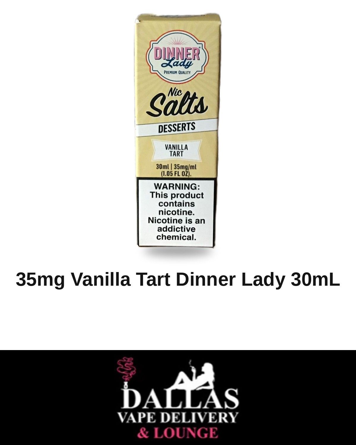 35mg Vanilla Tart Dinner Lady 30mL