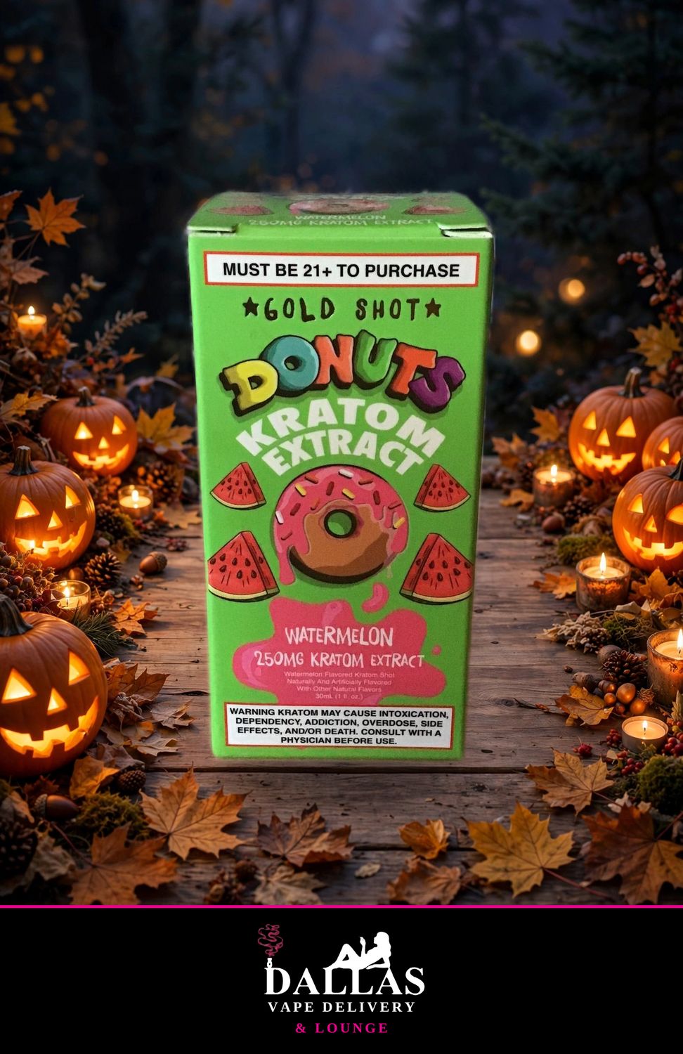 Watermelon Kratom Extract Gold Shot Donuts Watermelon Kratom Extract Gold Shot Donuts