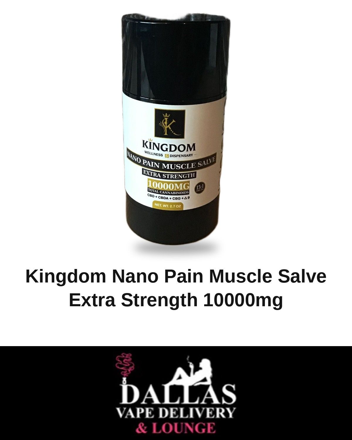 Kingdom Nano Pain Muscle Salve Extra Strength 10000mg