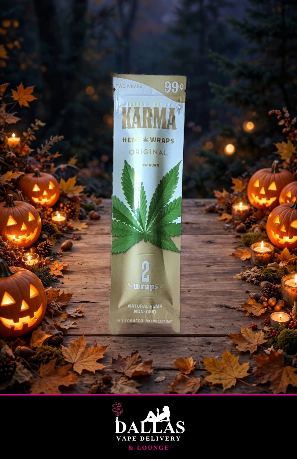 Karma Hemp Wraps (2 wraps) Karma Hemp Wraps (2 wraps)