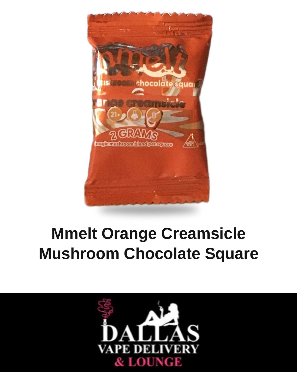 Mmelt Orange Creamsicle Mushroom Chocolate Square Mmelt Orange Creamsicle Mushroom Chocolate Square