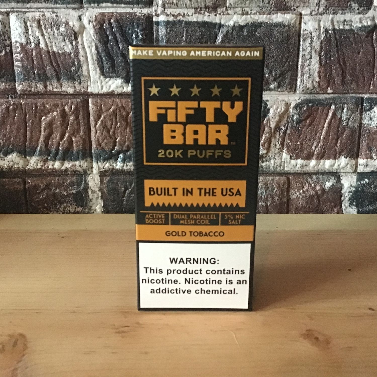 Fifty Bar Black Series V2 Gold Tobacco