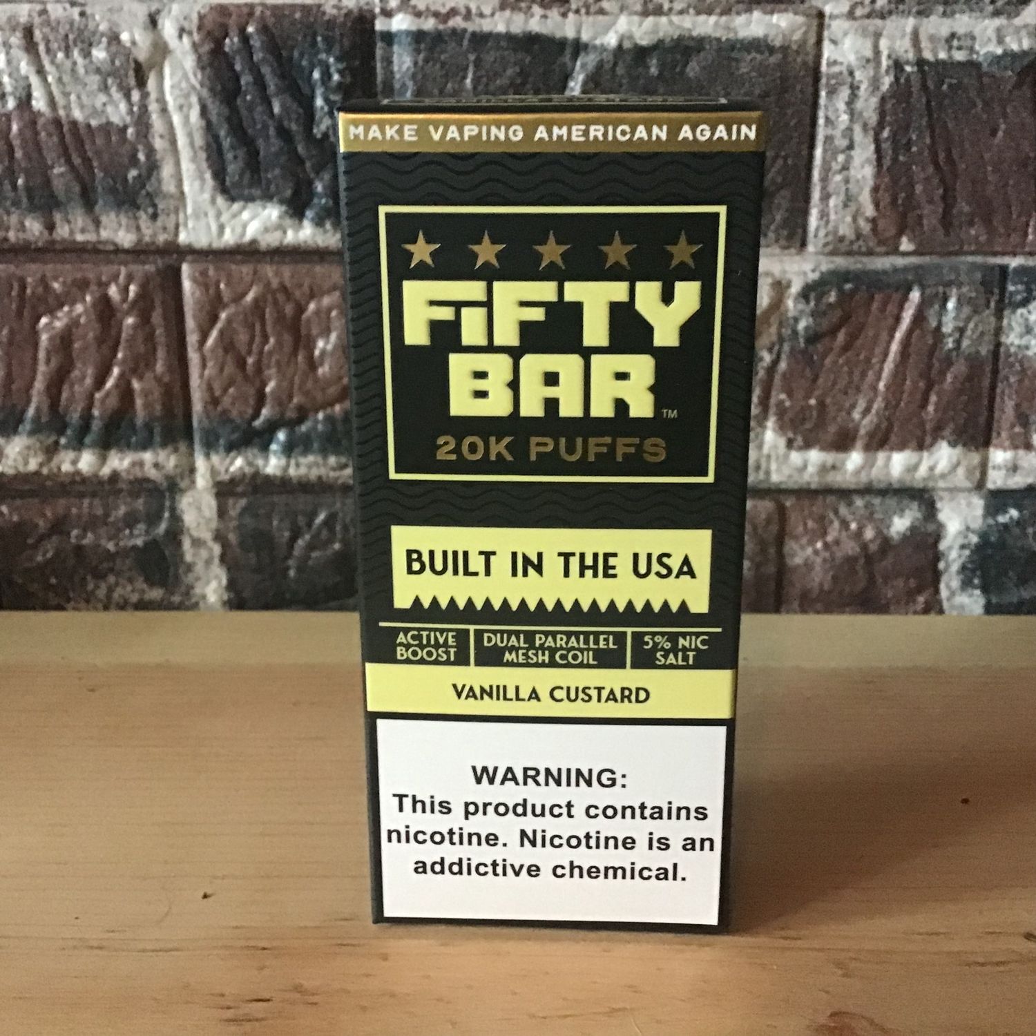 Fifty Bar Black Series V2 Vanilla Custard