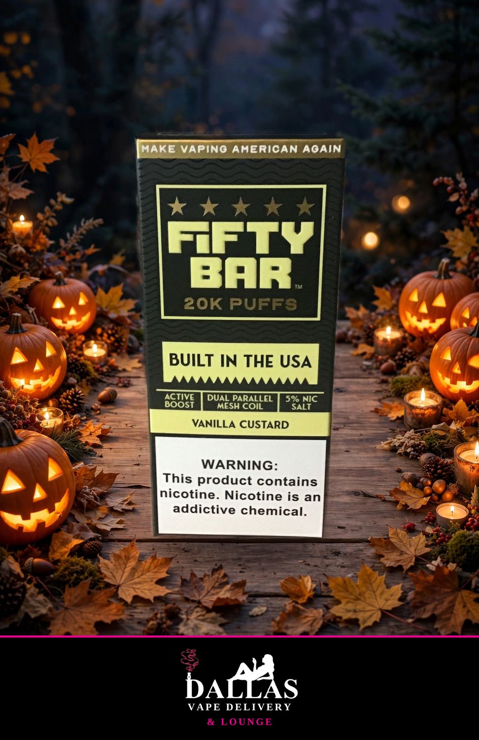 Fifty Bar Black Series V2 Vanilla Custard