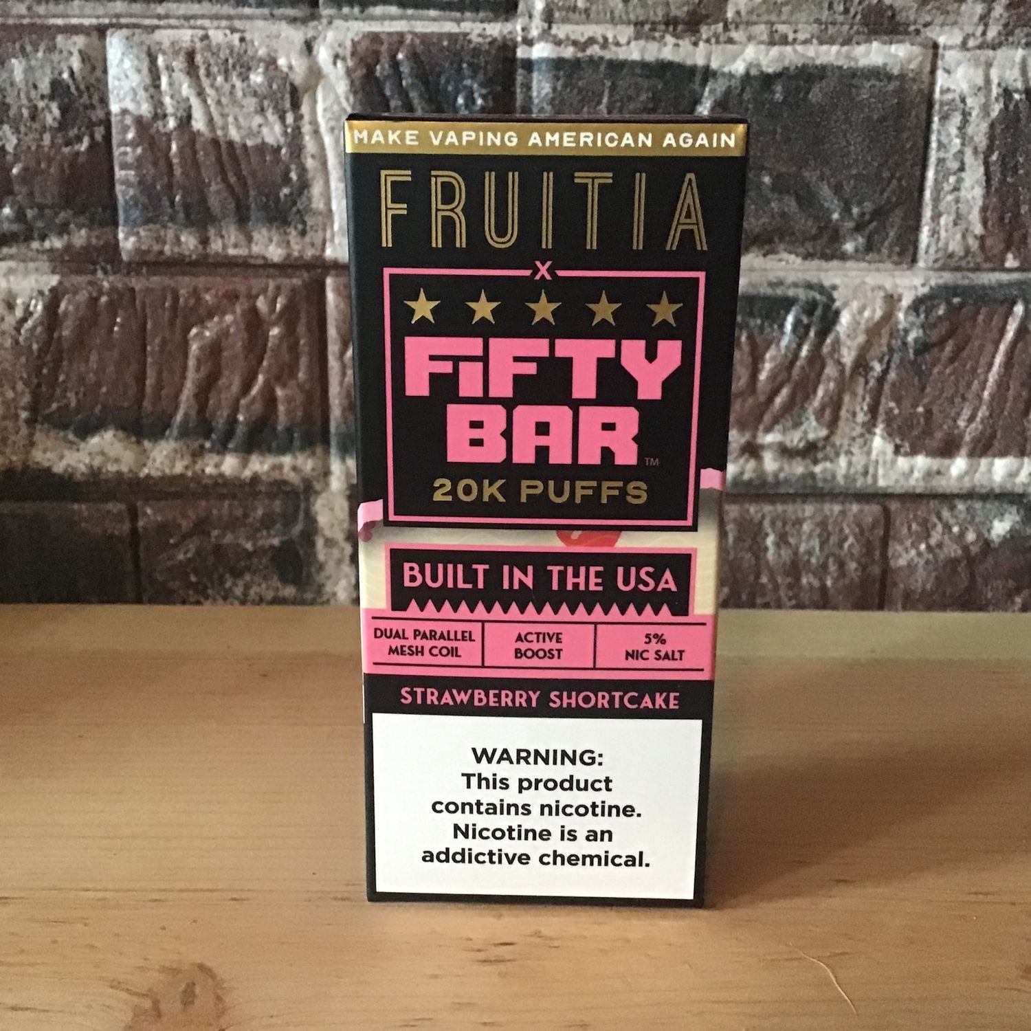 Fifty Bar X Fruitia Strawberry Shortcake