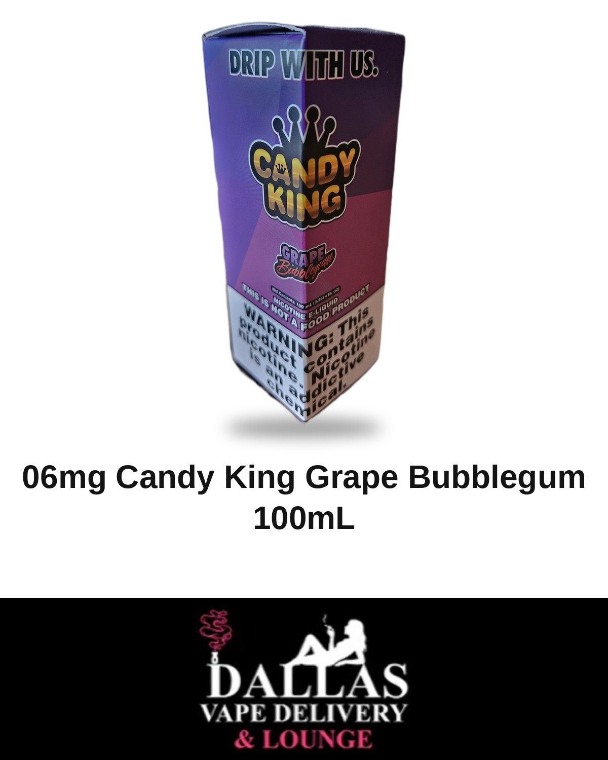 06mg Candy King Grape Bubblegum 100mL