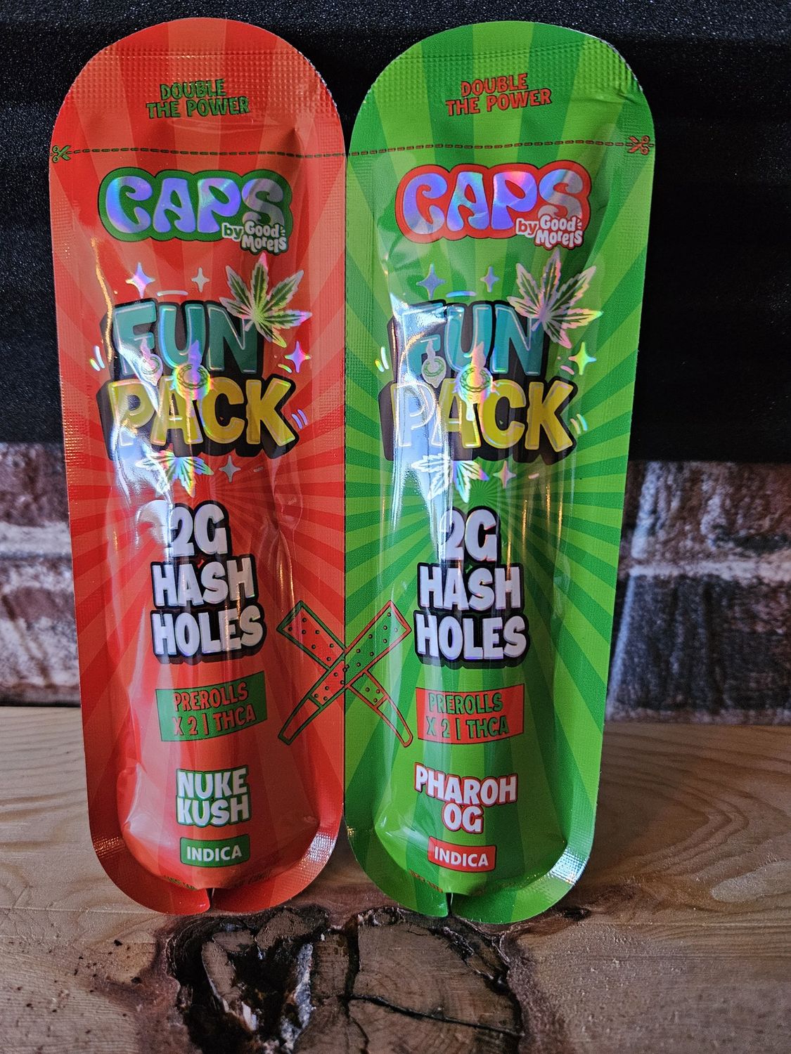 Caps 2G THC Hash Holes Nuke Kush/Pharoh OG