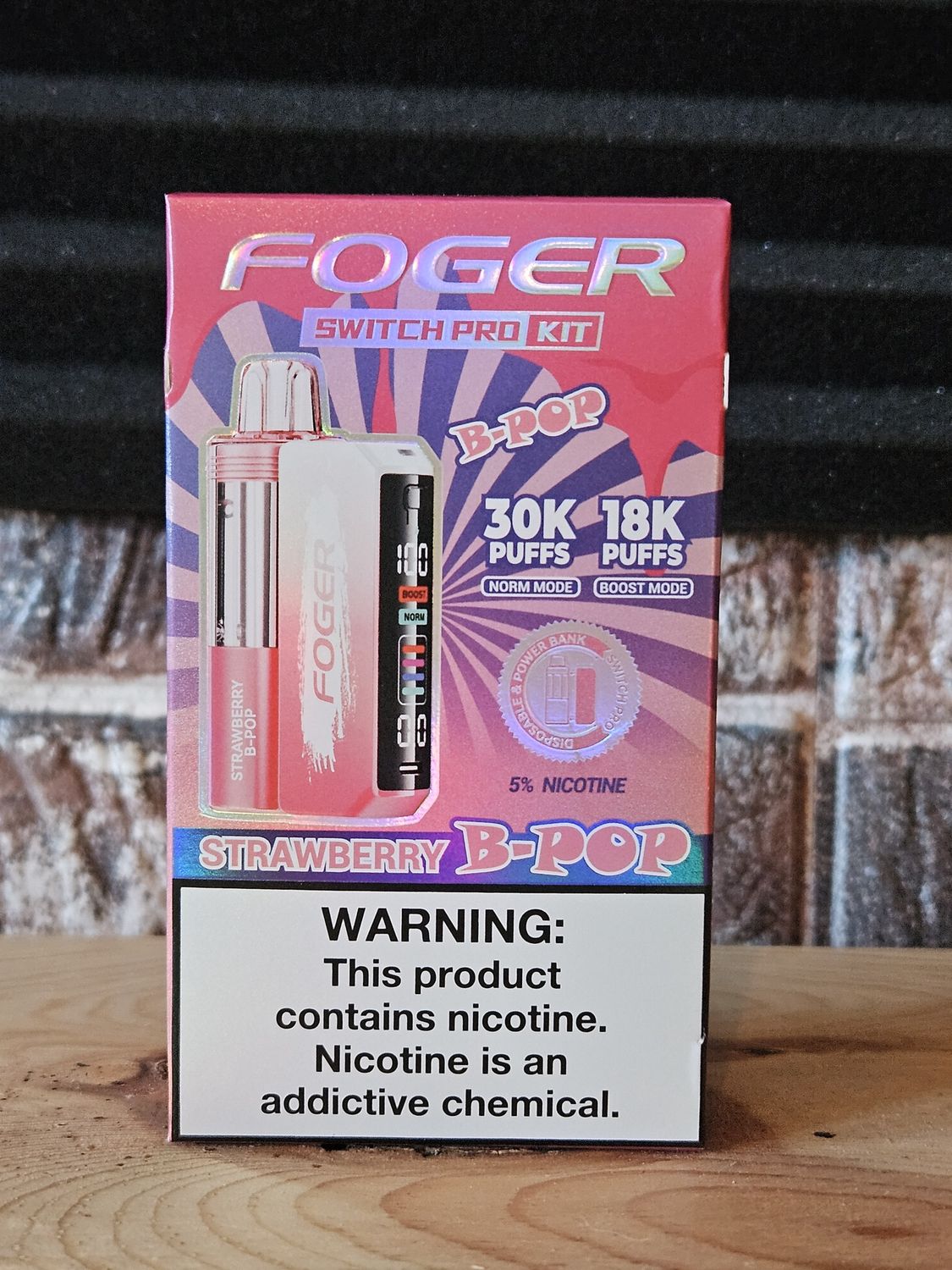 Fogger Switch Pro Disposable 30K Kit Stawberry B-Pop