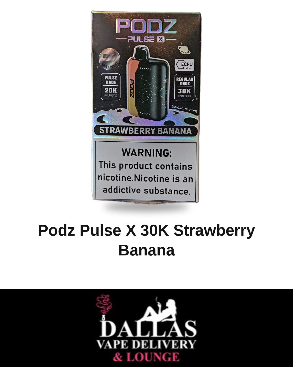 Podz Pulse X 30K Strawberry Banana