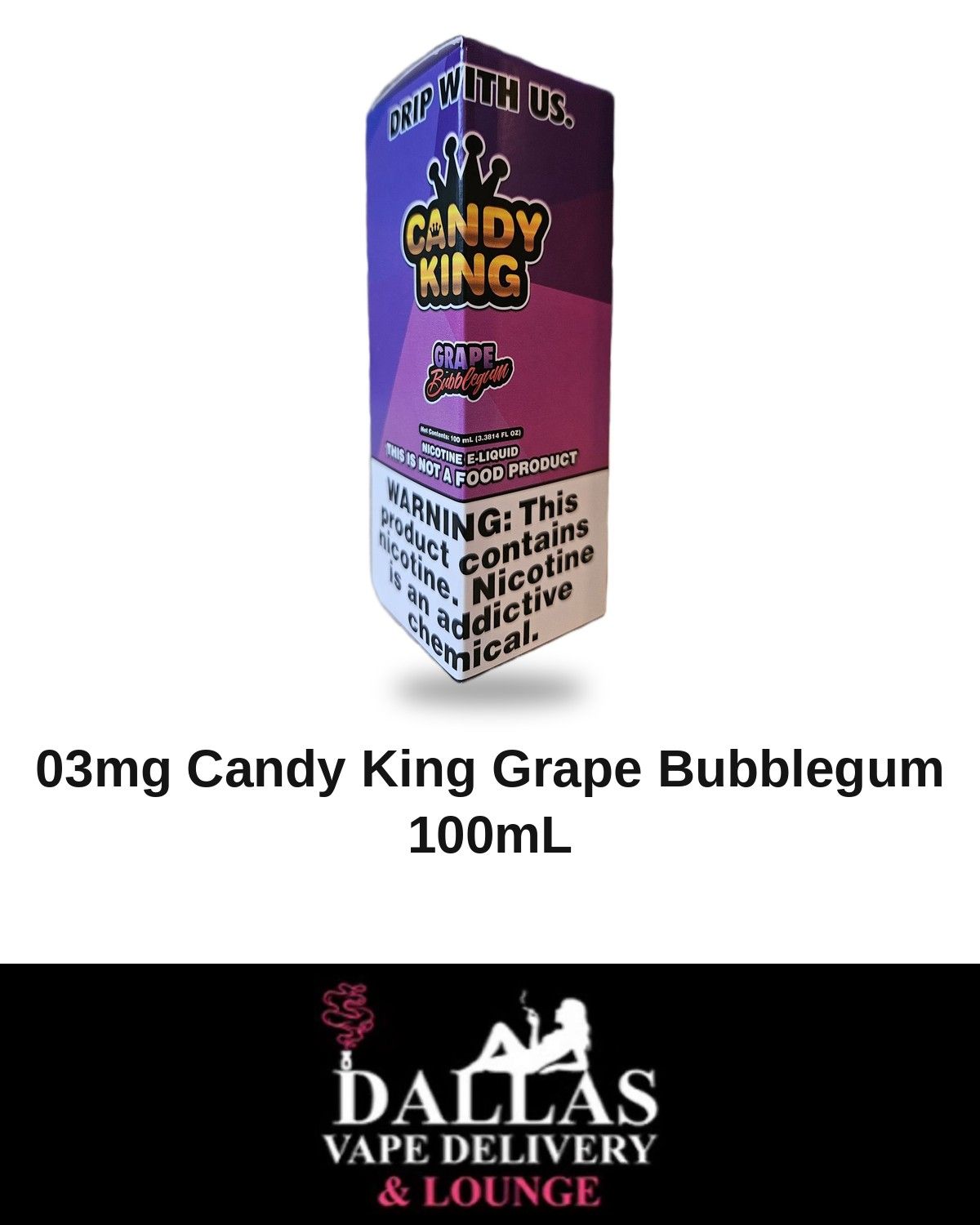 03mg Candy King Grape Bubblegum 100mL