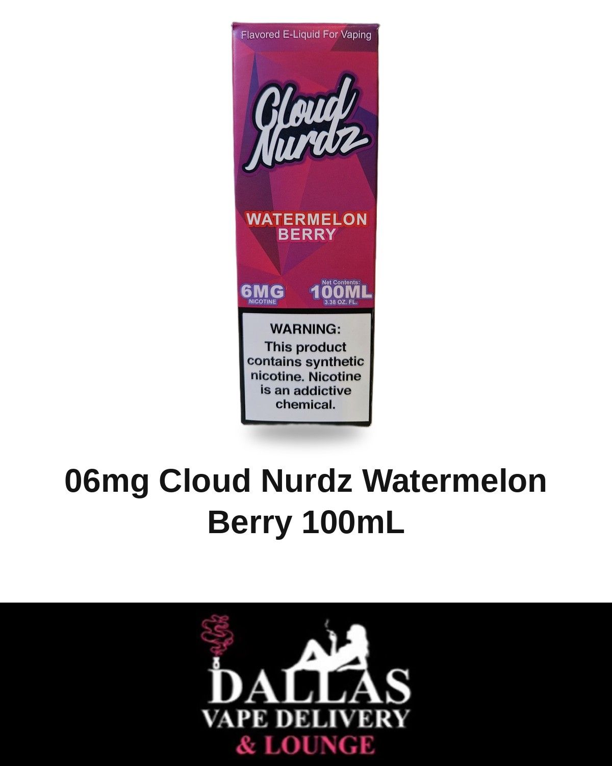 06mg Cloud Nurdz Watermelon Berry 100mL
