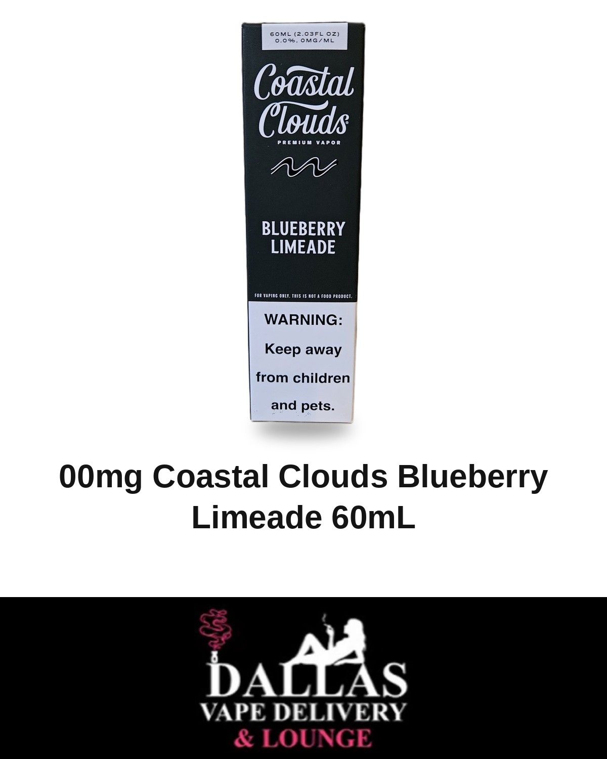 00mg Coastal Clouds Blueberry Limeade 60mL