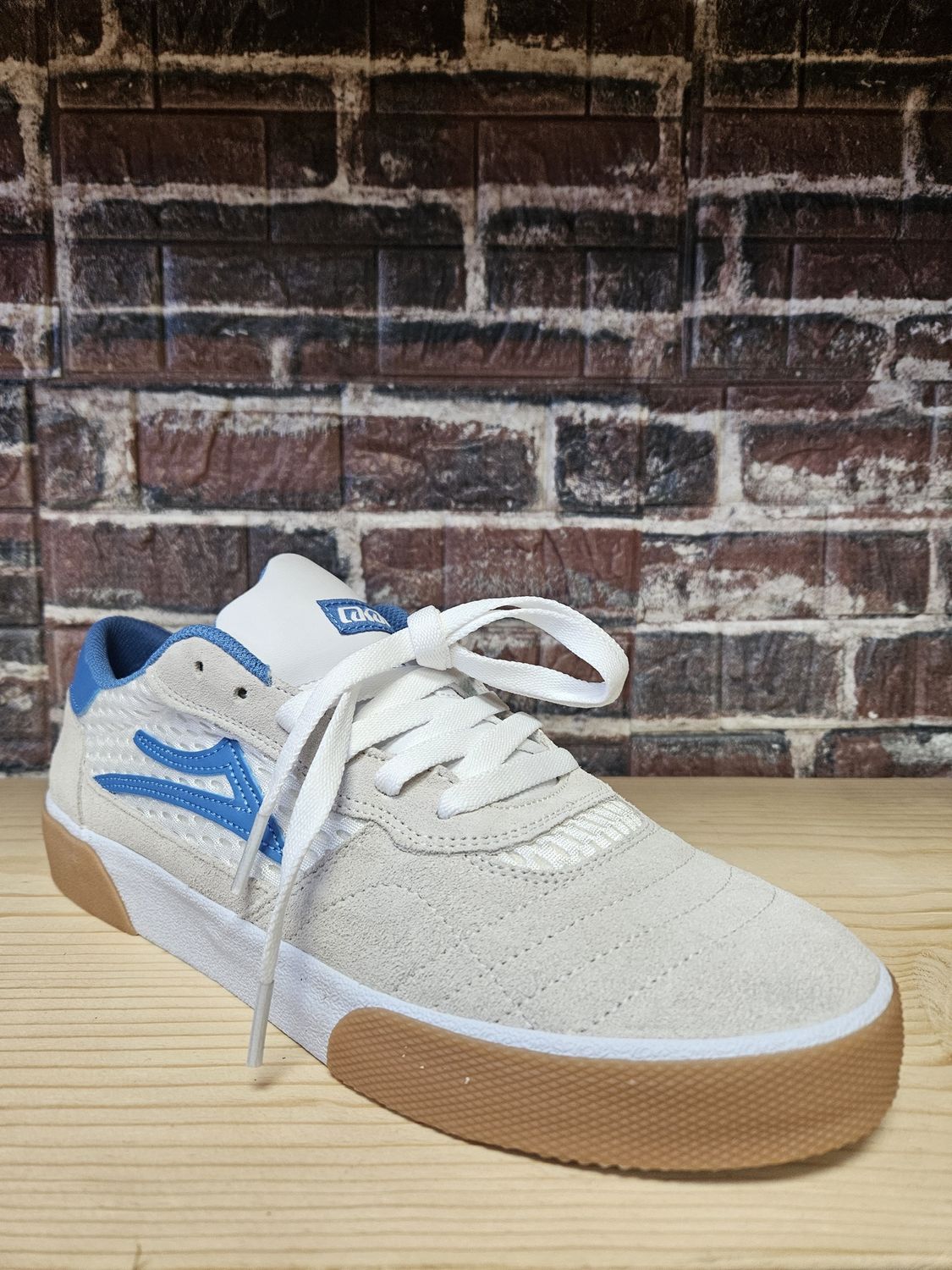 Lakai Cambridge - White Suede Parisian Gum, Size: 9
