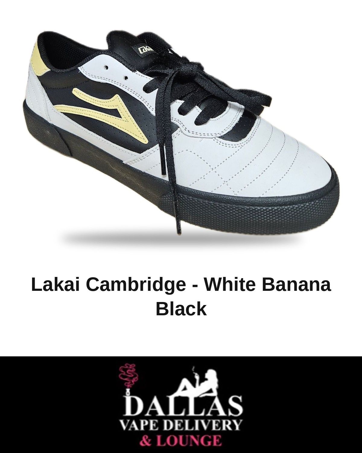 Lakai Cambridge - White Banana Black
