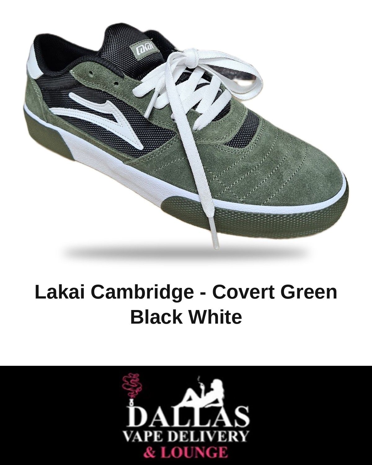 Lakai Cambridge - Covert Green Black White