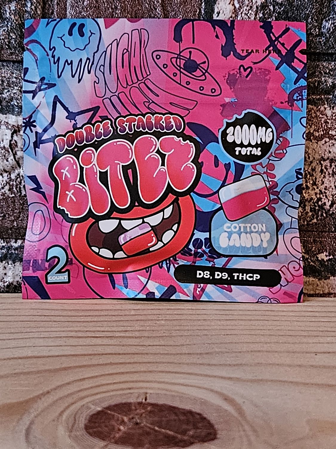 Bitez Double Staked 2000mg 2ct - Cotton Candy