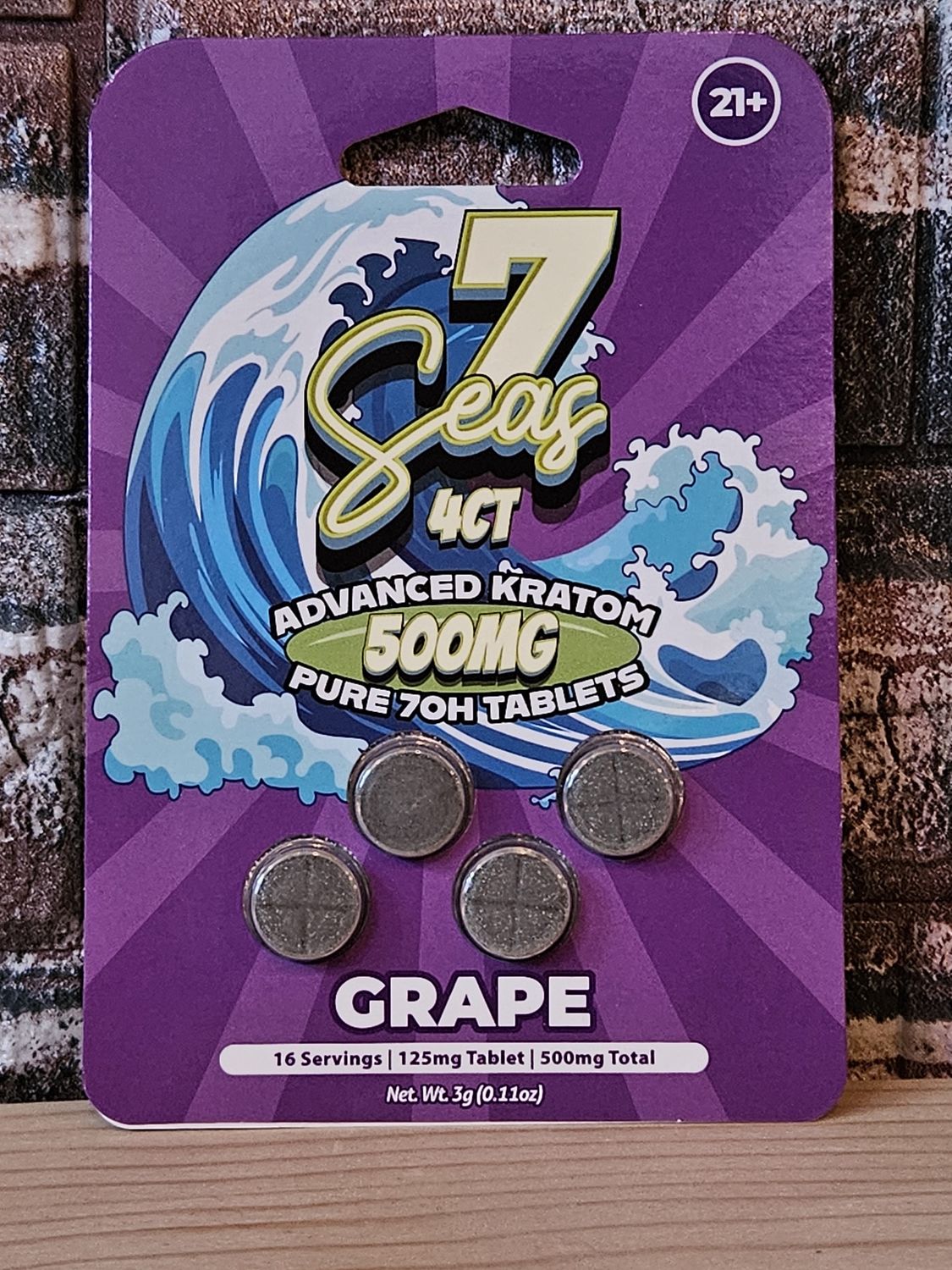 7 Seas 4ct 500mg - Grape