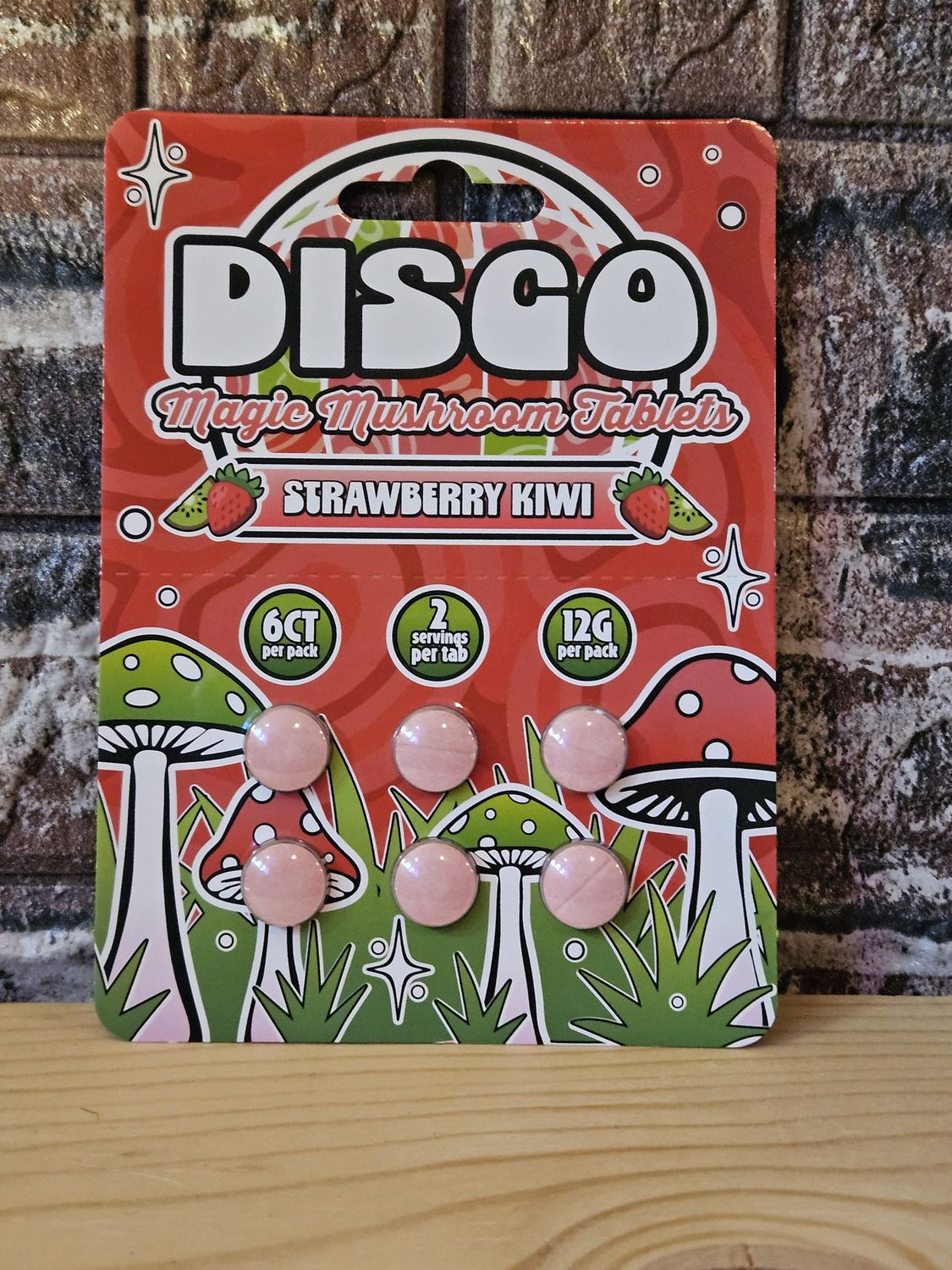 Disco Magic Mushroom Tablets 6ct - Strawberry Kiwi