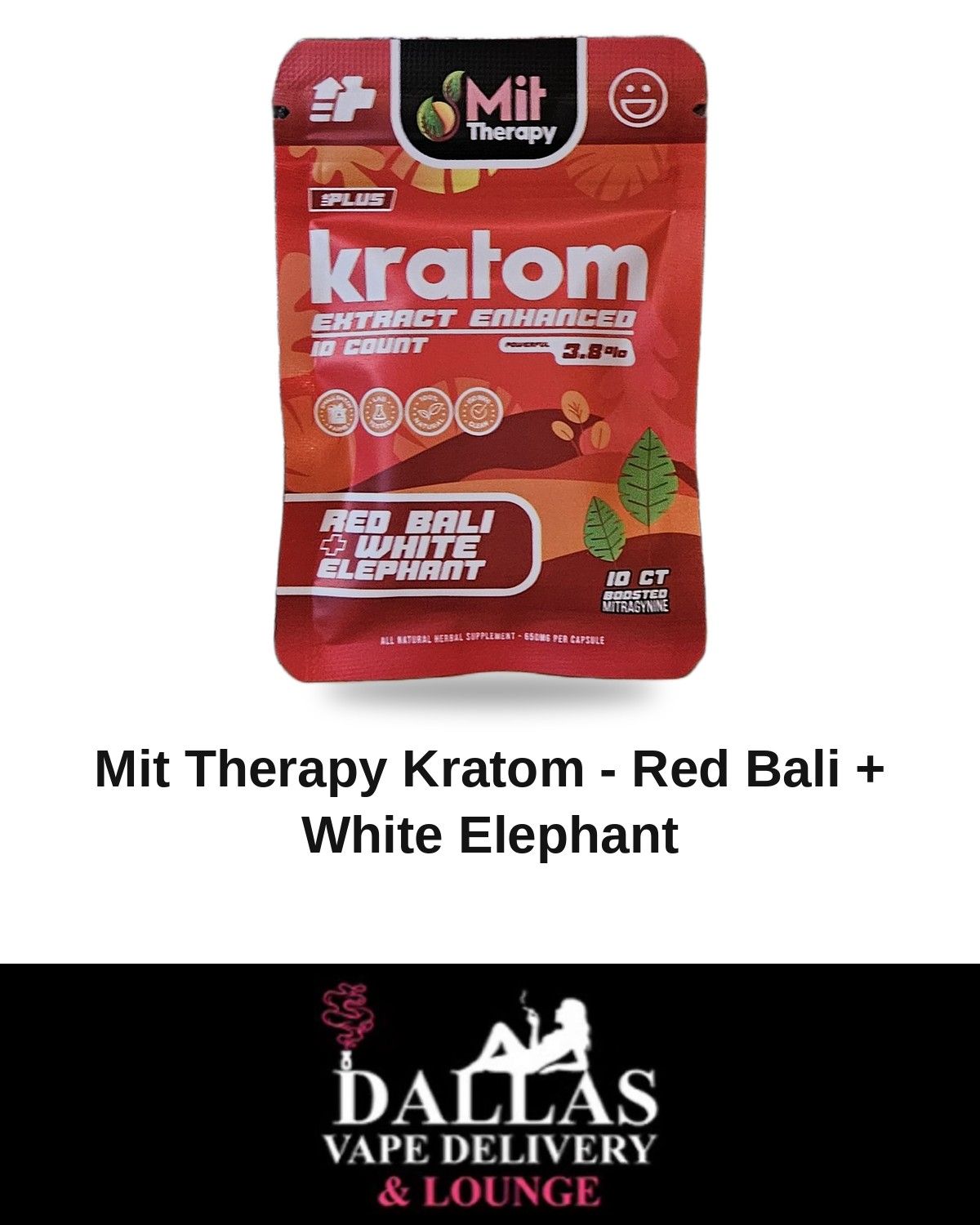 Mit Therapy Kratom - Red Bali + White Elephant Mit Therapy Kratom - Red Bali + White Elephant