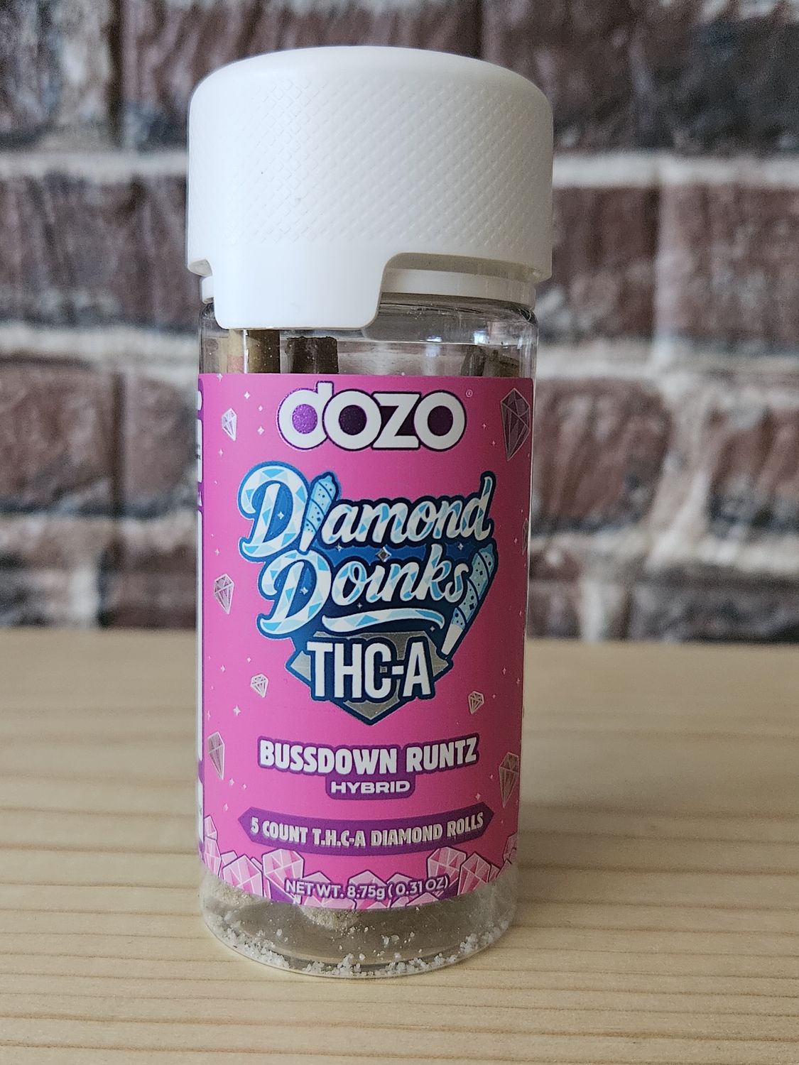 Dozo Diamond Doinks Pre Rolls 5ct Bussdown Runtz Hybrid