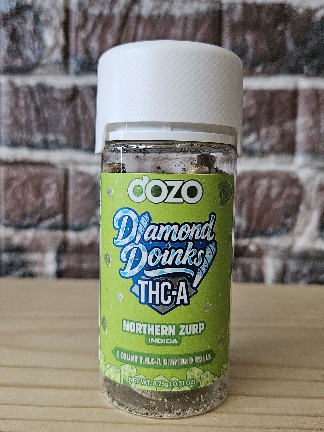 Dozo Diamond Doinks Pre Rolls 5ct Northern Zurp Indica