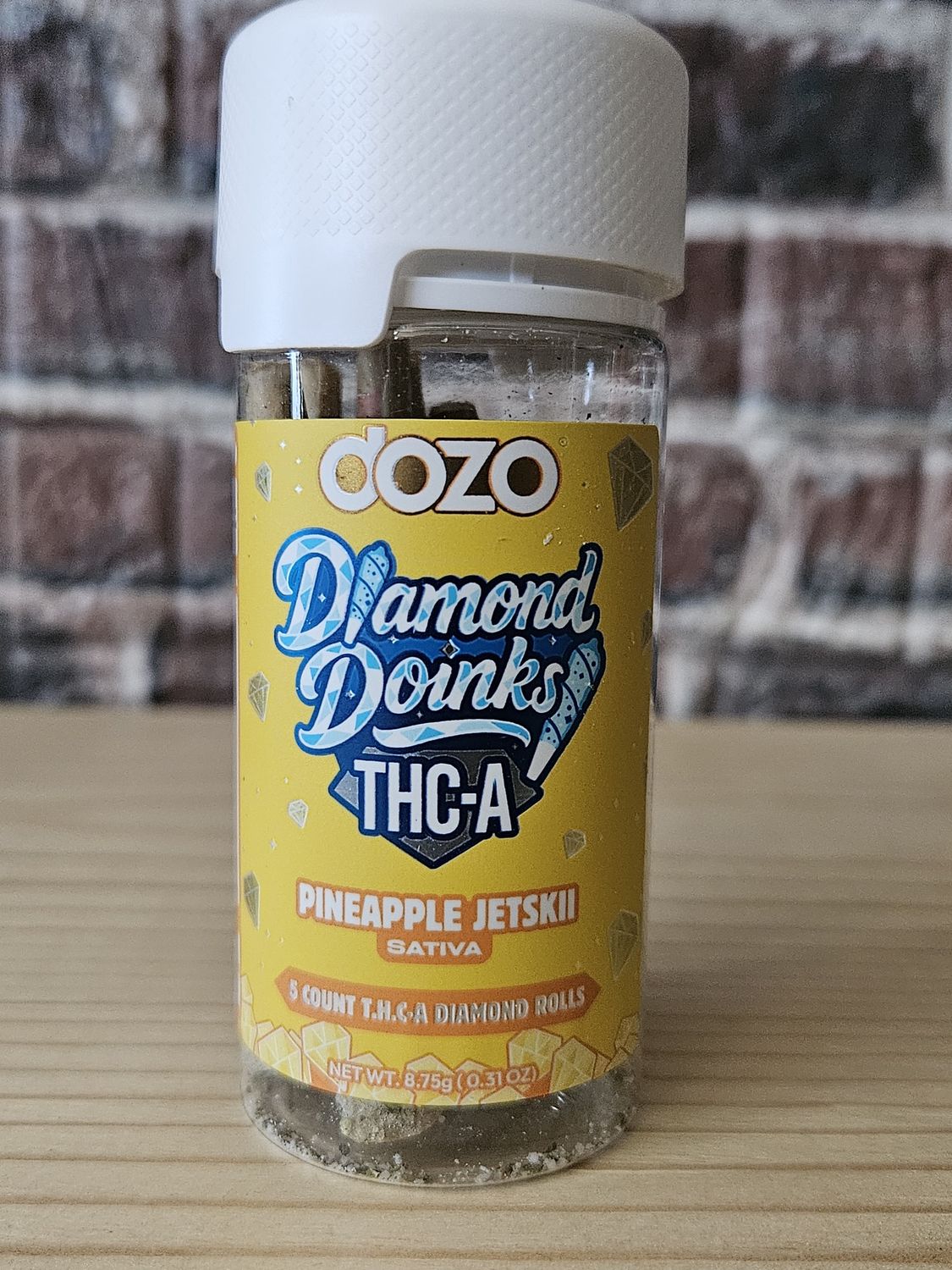 Dozo Diamond Doinks Pre Rolls 5ct Pineapple Jetskii Sativa