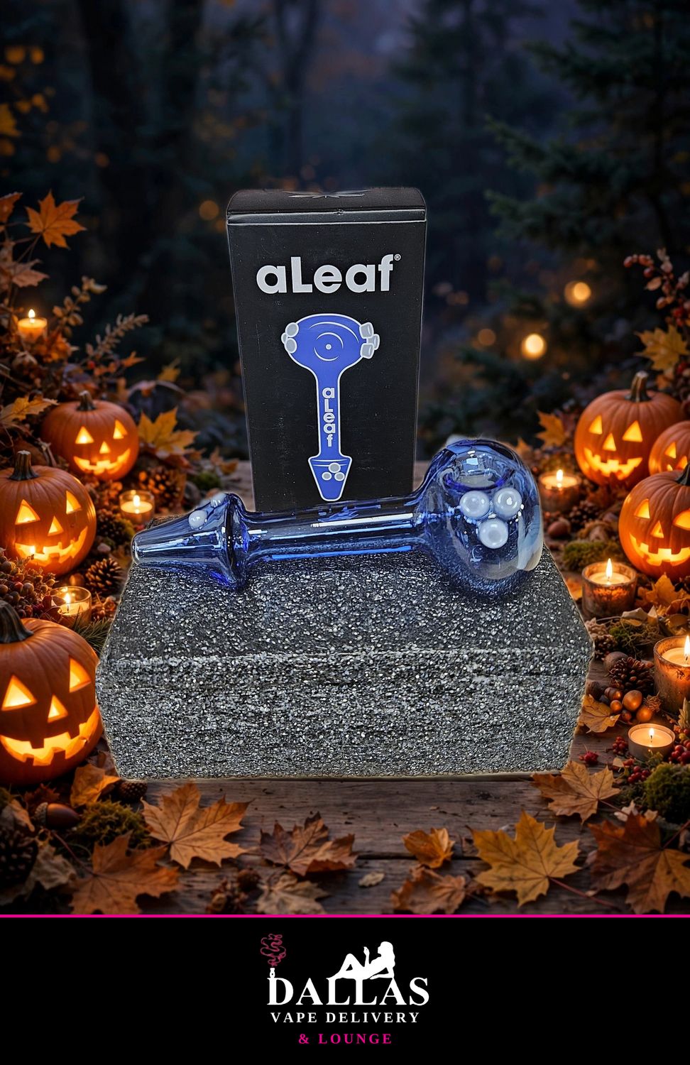 Aleaf 5" Triple Tentacle Colored Spoon Blue