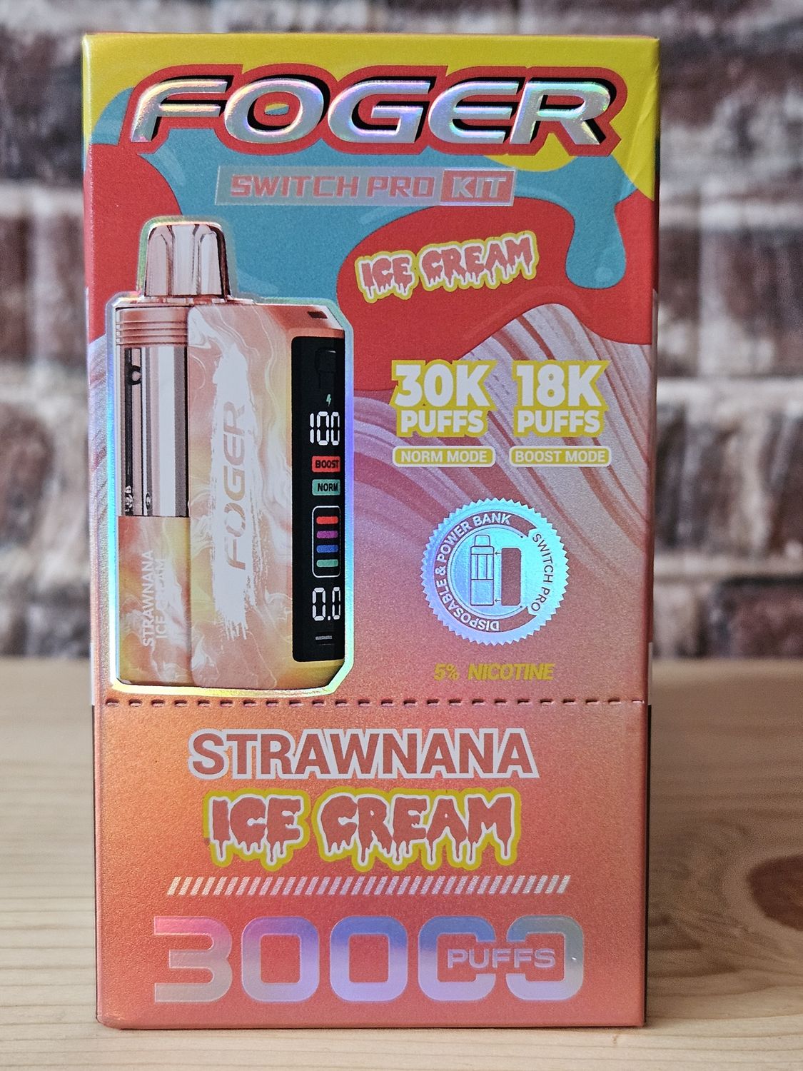 Foger Switch Pro Disposable 30k Kit Stawnana Ice Cream