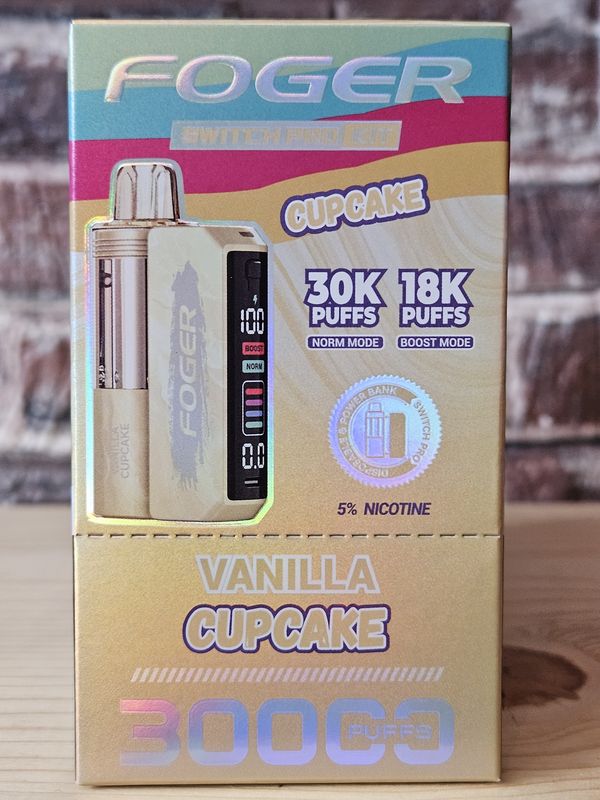 Foger Switch Pro Disposable 30k Kit Vanilla Cupcake