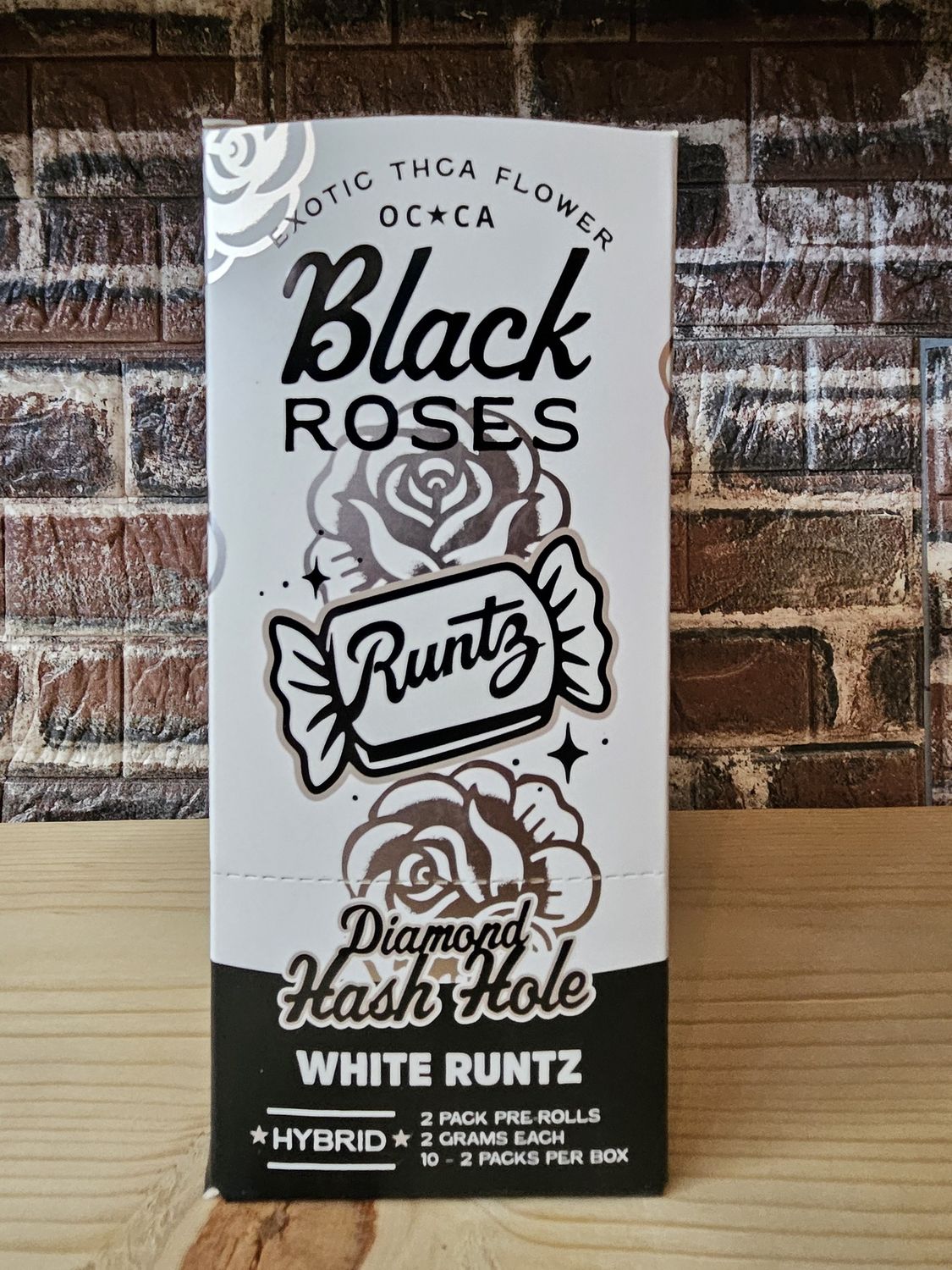 Black Roses 2G Diamond Hash Holes 2ct White Runtz Hybrid